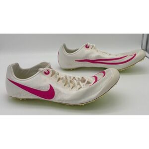 Nike Zoom Superfly Elite 2 White Fierce Pink Track Spikes DR2741-100 Mens 12
